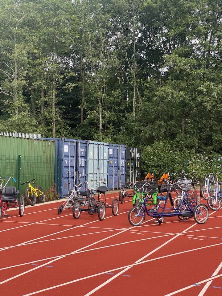 Out on the track